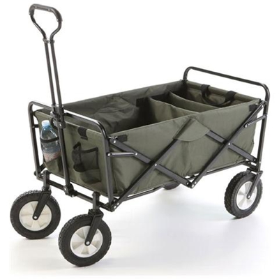 Carriola Da Giardino Con Struttura In Acciaio E Ruote Trolley Per Lavori Di Giardinaggio Colore Verde