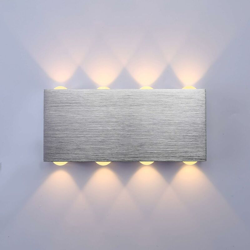 Stoex - Applique da Parete Rettangolare Moderna Applique da Parete a LED Moderna 8w Lampadario Semplice Bianco Caldo per Comodino Caffè Dell'ufficio precio