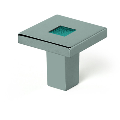 Pomolo stile contemporaneo, Zama, Blu marino, 30 mm di diametro. Marchio REI