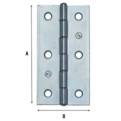 CERNIERA STRETTA SPINA FISSA ZN 50x31 120 AL