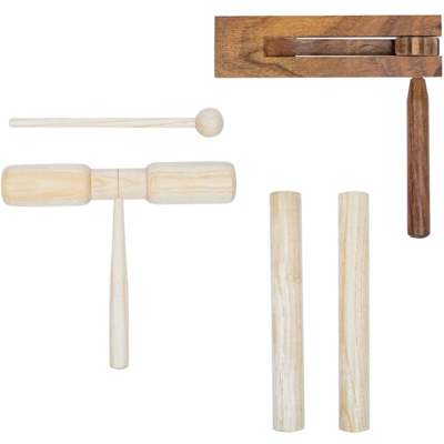 vidaXL Set di Percussioni 3 pz in Legno
