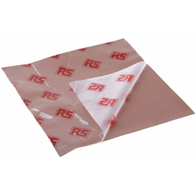 Lamiera interfaccia termica RS PRO, 150 x 150mm, spessore 0.5mm, 2.2W/m•K, Adesivo