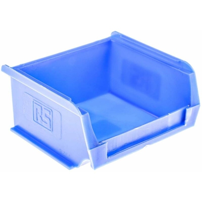 Contenitore Blu PP, 50mm x 100mm x 90mm (Confezione da 10) - Rs Pro