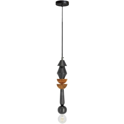 Lampada a sospensione Jellis a 2 semicerchi - Black - Kave Home