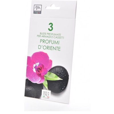 Buste Profumate Set 3 Pz. Profumi D'Oriente Cm.10X