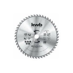 kwb 593059 - Lama per sega circolare, 300 x 30 mm, per seghe circolari da tavolo, denti alternati per taglio medio, Z-48, 300 x 30 mm en oferta