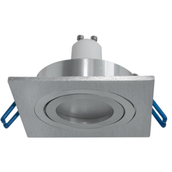 Zeitnet Inc. - Faretto quadrato argentato lampada LED 5W GU10 incasso luci vetrina negozio 8cm Luce 3000K precio