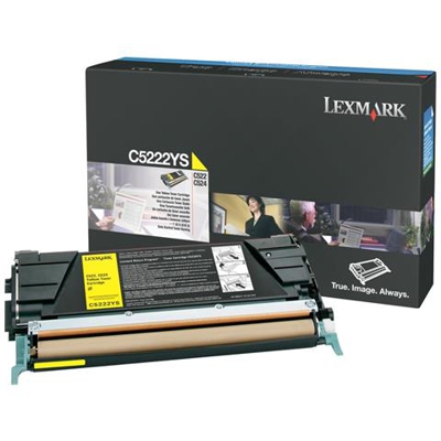 00C5222YS Toner Originale Giallo per Lexmark C534dn / C534dtn Capacità 3000 Pagine
