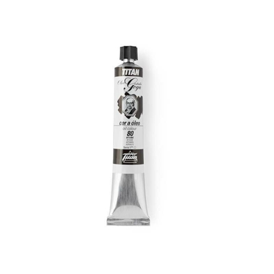 Titan Arts - Colore Grigio-Nero Petrolio Titan Goya | 80 e bitume (asfalto) - Tubo 10-60 ml - 80 e bitume (asfalto)
