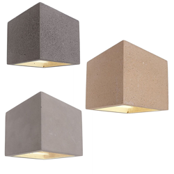 Planetitaly - Applique in pietra lampada muro doppio fascio luce parete taverna G9 220V IP20 Colore Grigio características