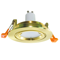 Zeitnet Inc. - Faretto moderno orientabile oro incasso 80mm lampada LED 8W GU10 luce soffitto Luce 3000K en oferta