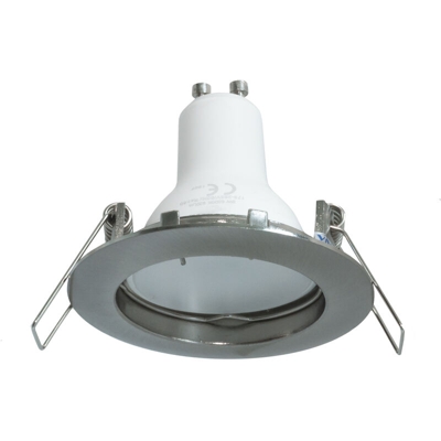 Planetitaly - Faretto lampada LED 5W luce spot 38 gradi incasso tondo GU10 foro 6cm 220V IP20 Luce Bianco caldo Colore Bianco