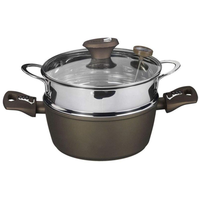 FRIGGIVAPORIERA MULTIFUNZIONALE 5 PEZZI - ALLUMINIO, ARGENTO - Tognana