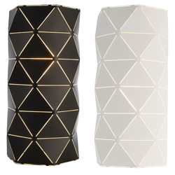 Applique parete lampada moderna metallo bianco doppio attacco E14 220V IP20 Colore Bianco características