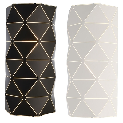 Applique parete lampada moderna metallo bianco doppio attacco E14 220V IP20 Colore Bianco