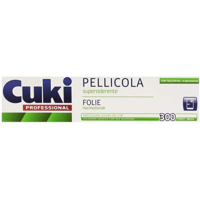 Pellicola Superaderente per Alimenti con Taglierina 300mt Protezione Cibi - Cuki