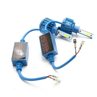 H1 kit 2 lampade LED 30W 2 centraline doppio chip 9V-36V luci auto 2500lm 6000K