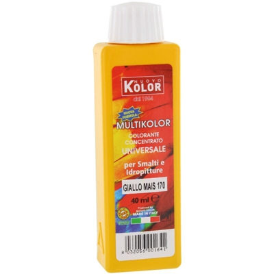 -senza Marca/generico- - 12 PZ Di COLORANTE UNIVERSALE ML.40 GIALLO MAIS 170R