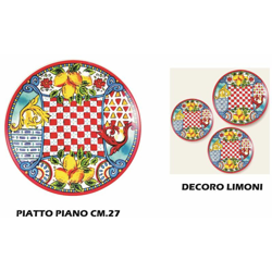 Piatto Piano Limoni Cm.27 en oferta