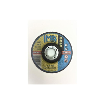 Disco da SMERIGLIO abrasivo piano professionale ferro 'Gold' mm.115x6,5x22,2 - IMA