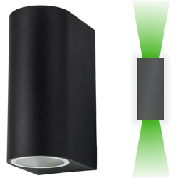 Zeitnet Inc. - Applique LED 2 lampade 12W GU10 luce decorativa verde rossa blu parete giardino Luce Rosso características