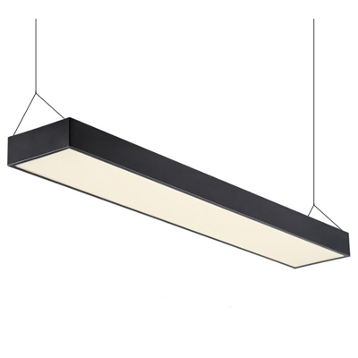 Planetitaly - Pannello LED pendente moderno sospensione 120x18cm 38W ufficio negozio tavolo Luce Bianco freddo