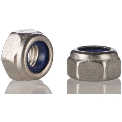 Dado di bloccaggio Liscio, filettatura M3 (Confezione da 100) - Rs Pro