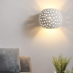 Applique gesso lampada moderna traforata luce parete doppia emissione 7W G9 Luce 4000K características