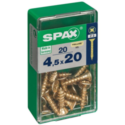 Set Di 20 Viti In Acciaio Testa Piana Pozidriv Spax, Diam.4.5 Mm X Mm L.20 en oferta