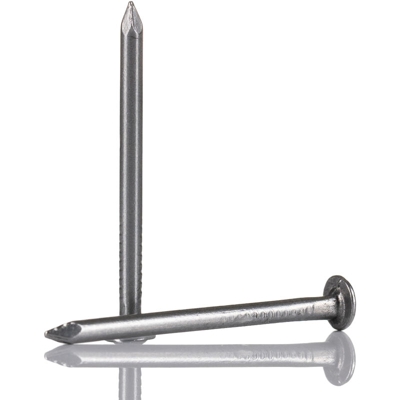 Chiodi a testa tonda a testa Piatta tonda, in acciaio Chiaro RS PRO, diametro 1.8mm, lunghezza 25mm