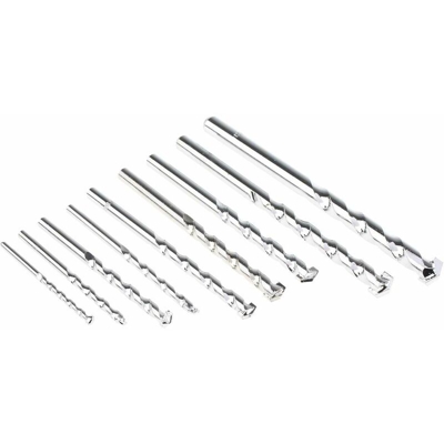 Set punte per trapano RS PRO in Punta al carburo di tungsteno, Ø da 4mm a 12mm, 9 pezzi