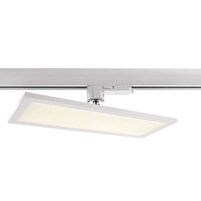 Faretto LED 20W track trifase pannello slim 3-Phasen luce orientabile 340 gradi Luce Bianco caldo Colore Nero
