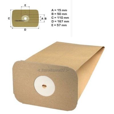 5 Sacchi Sacchetti Aspirapolvere Electrolux Serie D 710 / Vz / Z E 10