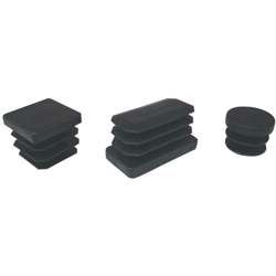 Puntali Alettati Tondi Plastica Nera Mm.25 200 Pz en oferta