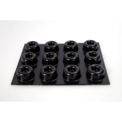 2210SW12-C Piedino di fissaggio autoadesivo, rotondo Nero (Ø x A) 22.3 mm x 10.1 mm 12 pz. - Toolcraft en oferta