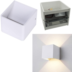 Applique cubo LED 5W lampada bianca moderna parete doppia emissione luce 220V Luce Bianco naturale en oferta