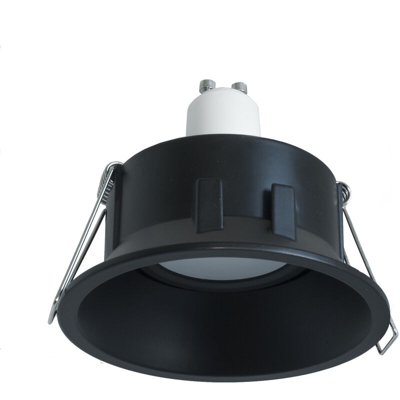 Zeitnet Inc. - Faretto rotondo orientabile nero incasso 85mm LED 8W GU10 luce salotto moderno Luce 6000K