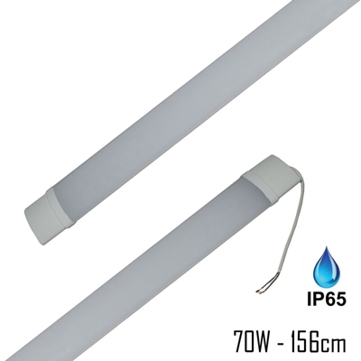 Planetitaly - Plafoniera applique LED 70W esterno 4000K lampada soffitto parete IP65 156cm