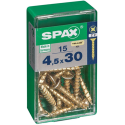 Lot 15 Svasata Viti In Acciaio Testa Pozidriv Spax, Diam.4.5 Mm X Mm L.30 precio