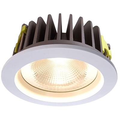 Faretto dimmerabile led 37w incasso foro 210mm COB LED driver DALI 3200 lumen Luce Bianco caldo Colore Alimentatore dimmerabile