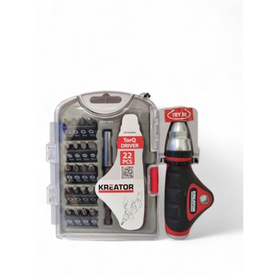 SET INSERTI PUNTE + CACCIAVITE PROLUNGA KIT 22 PEZZI PUNTA MAGNETICA - Kreator