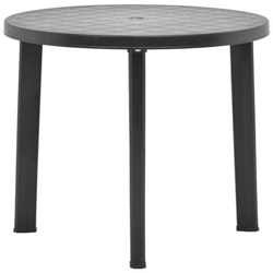 Tavolo Da Giardino Antracite 89 Cm In Plastica en oferta