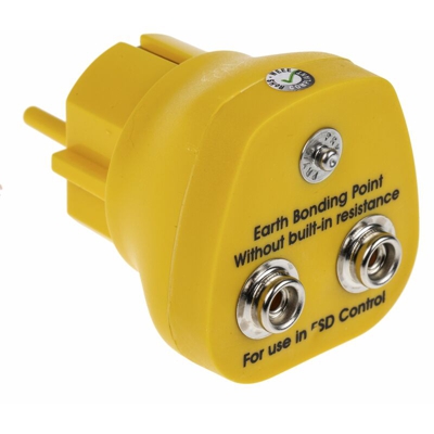 Connettore maschio di messa a terra ESD RS PRO Sì Perno da 10 mm (x2) e connettore femmina da 4 mm Europeo