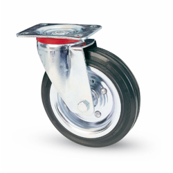 Ruota Girevole in Gomma per Carrelli mm. 150 Piastra 100x85 - AVO características