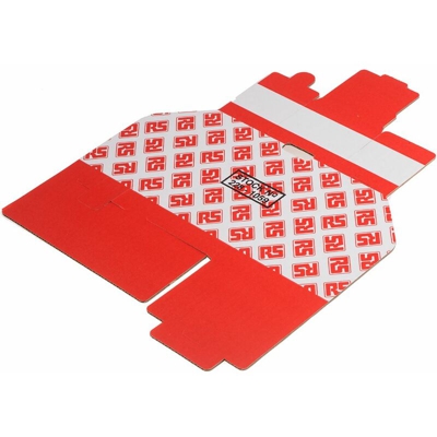 Contenitore Rosso, 100mm x 75mm x 150mm (Confezione da 25) - Rs Pro