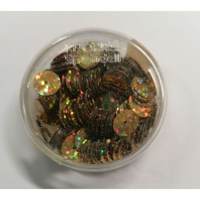 PAILLETTE GLAMOUR ORO 8MM - 5GR - Knorrprandell
