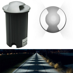 Faretto calpestabile LED radente 2 finestre 3W segna passi incasso terreno IP65 Luce 3000K precio