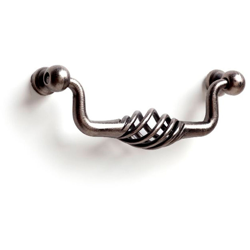 Maniglia stile rustico, Acciaio, Peltro, 96 mm interasse. Marchio - REI en oferta