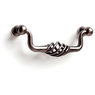 Maniglia stile rustico, Acciaio, Peltro, 96 mm interasse. Marchio - REI