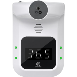 Termometro ad alta precisione a parete, termometro a infrarossi senza contatto, commutazione trasmissione vocale, allarme alta temperatura, display a en oferta